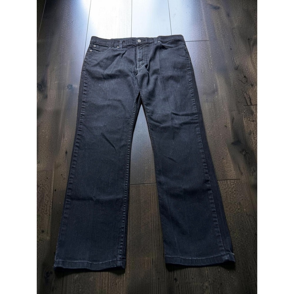Levis 511 Slim Fit Jeans Mens 38x30 Dark Wash Black Denim